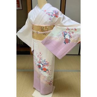 K-3037 夏着物 小紋 絽 梵鐘 銅鑼 モノトーン トールサイズ | ochge.org