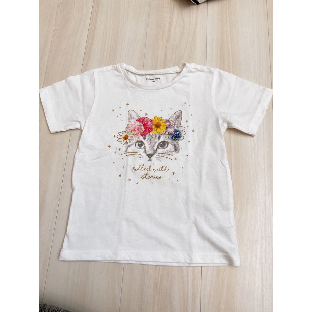 GLOBAL WORK(グローバルワーク)の半袖シャツ キッズ/ベビー/マタニティのキッズ服女の子用(90cm~)(Tシャツ/カットソー)の商品写真