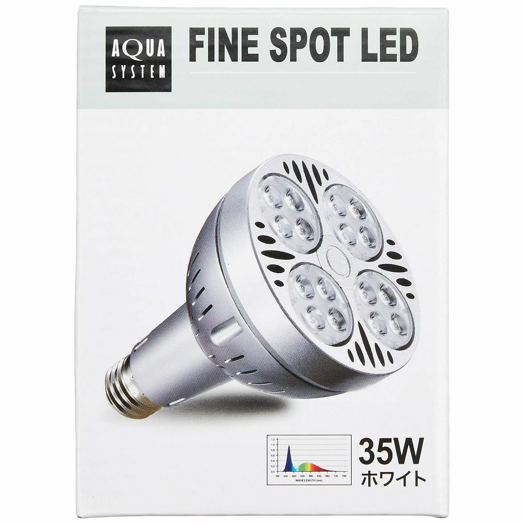 アクアシステム ファインスポットLED 35W ホワイトペット用品