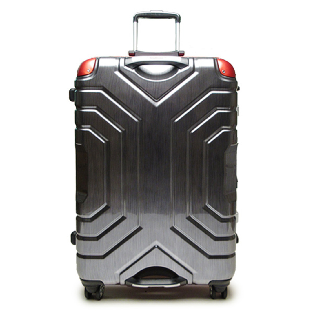 ESCAPE'Sグリップマスター スーツケース (キャリーバッグ/トランク) ヘアラインブラック/レッド ハードフレーム 83L
