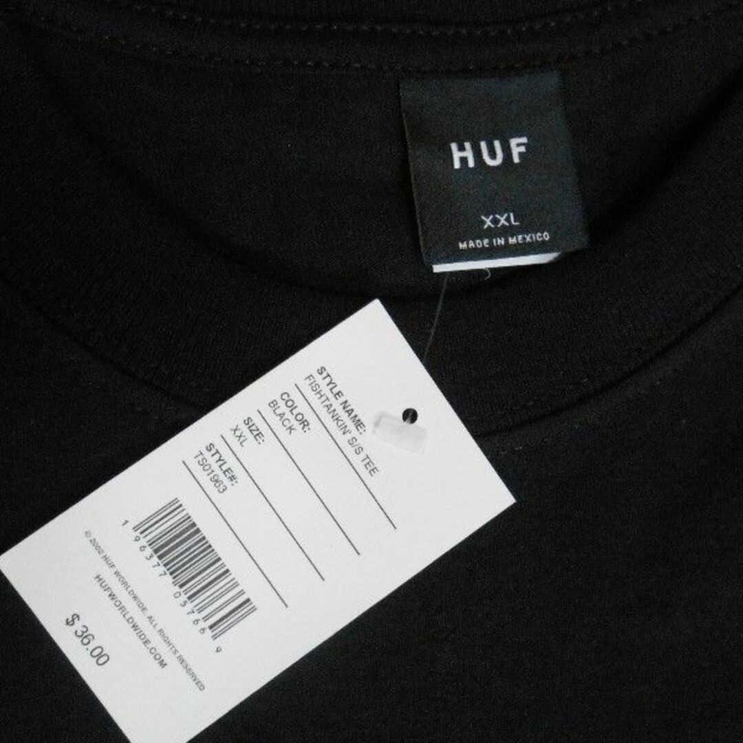 HUF(ハフ)のHUF*ハフ*US:XXL/ブラック[FISHTANKIN']半袖Tシャツ メンズのトップス(Tシャツ/カットソー(半袖/袖なし))の商品写真