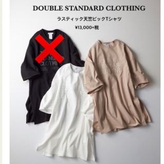 ダブルスタンダードクロージング(DOUBLE STANDARD CLOTHING)のダブルスタンダードクロージング　ラスティック天竺ビッグTシャツ　2点セット(Tシャツ(半袖/袖なし))