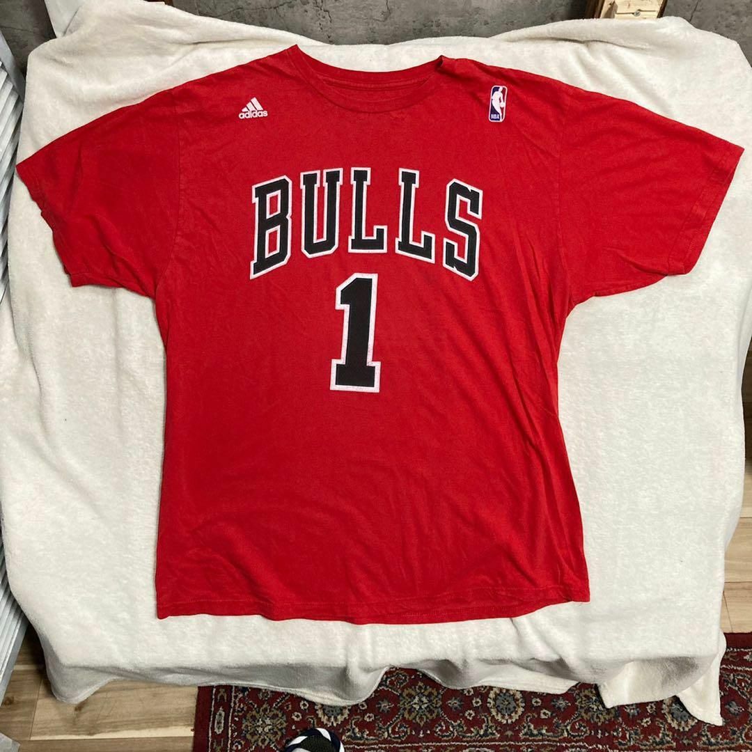 adidas アディダス ブルズ BULLSデザイン半袖Tシャツ