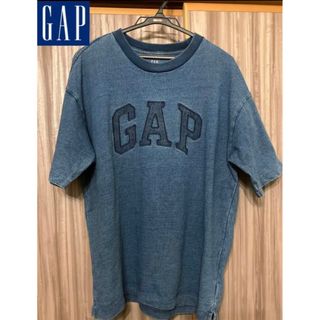 ギャップ(GAP)のGAP インディゴブルー　デニムTEE ビックロゴ‼️(Tシャツ/カットソー(半袖/袖なし))