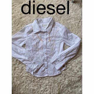 ディーゼル(DIESEL)のディーゼル　コットン98 スパンコール　ビーズ　シャツブラウス　シャツ　おしゃれ(ブラウス)