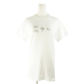 メリージェニー(merry jenny)のメリージェニー Tシャツ 半袖 ニャー レインボープリント 猫 コットン F 白(Tシャツ(半袖/袖なし))