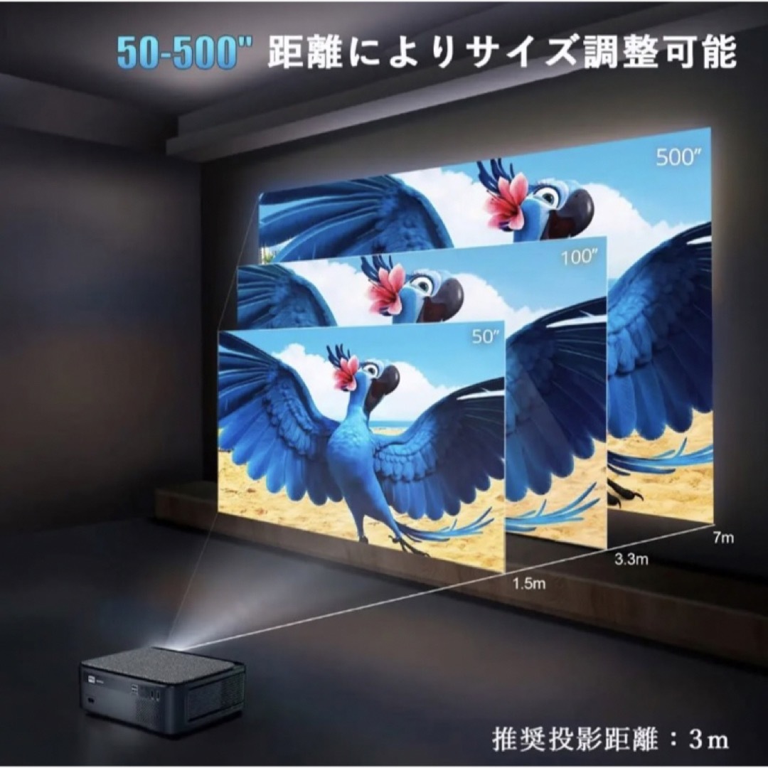 最終値下げ!WiMiUS K1プロジェクター15000lm 1080P 未使用品 | www