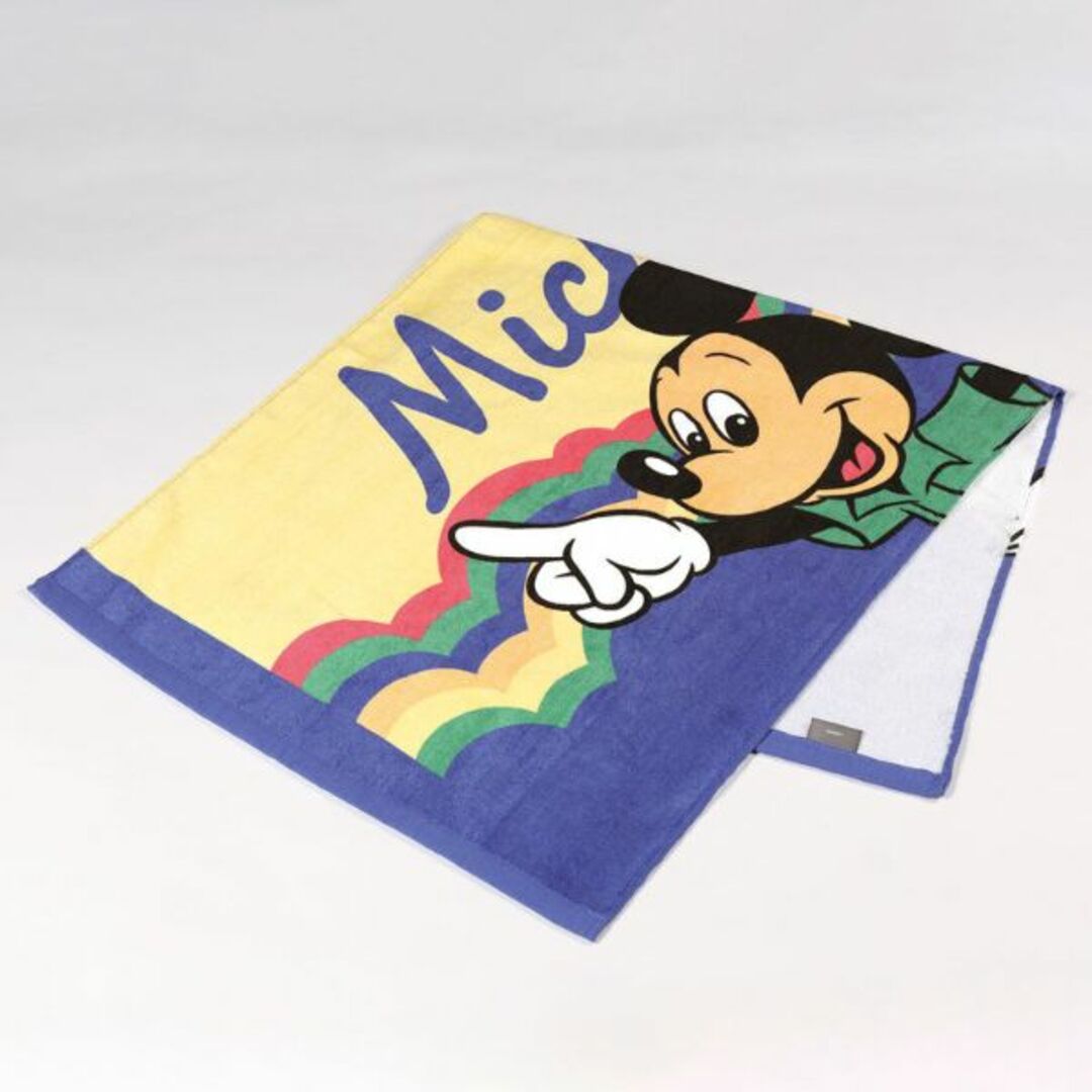 ディズニーレトロ コンパクトバスタオル （ミッキーマウス） Disney ブルー バスタイム プールの通販 by  キャラクターグッズのPerfectWorldTokyo｜ラクマ