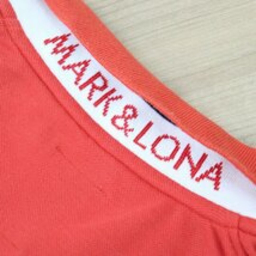 MARK&LONA(マークアンドロナ)のIT2T07WLVILQ マークアンドロナ 半袖 ポロシャツ オレンジ ドクロ メンズのトップス(ポロシャツ)の商品写真