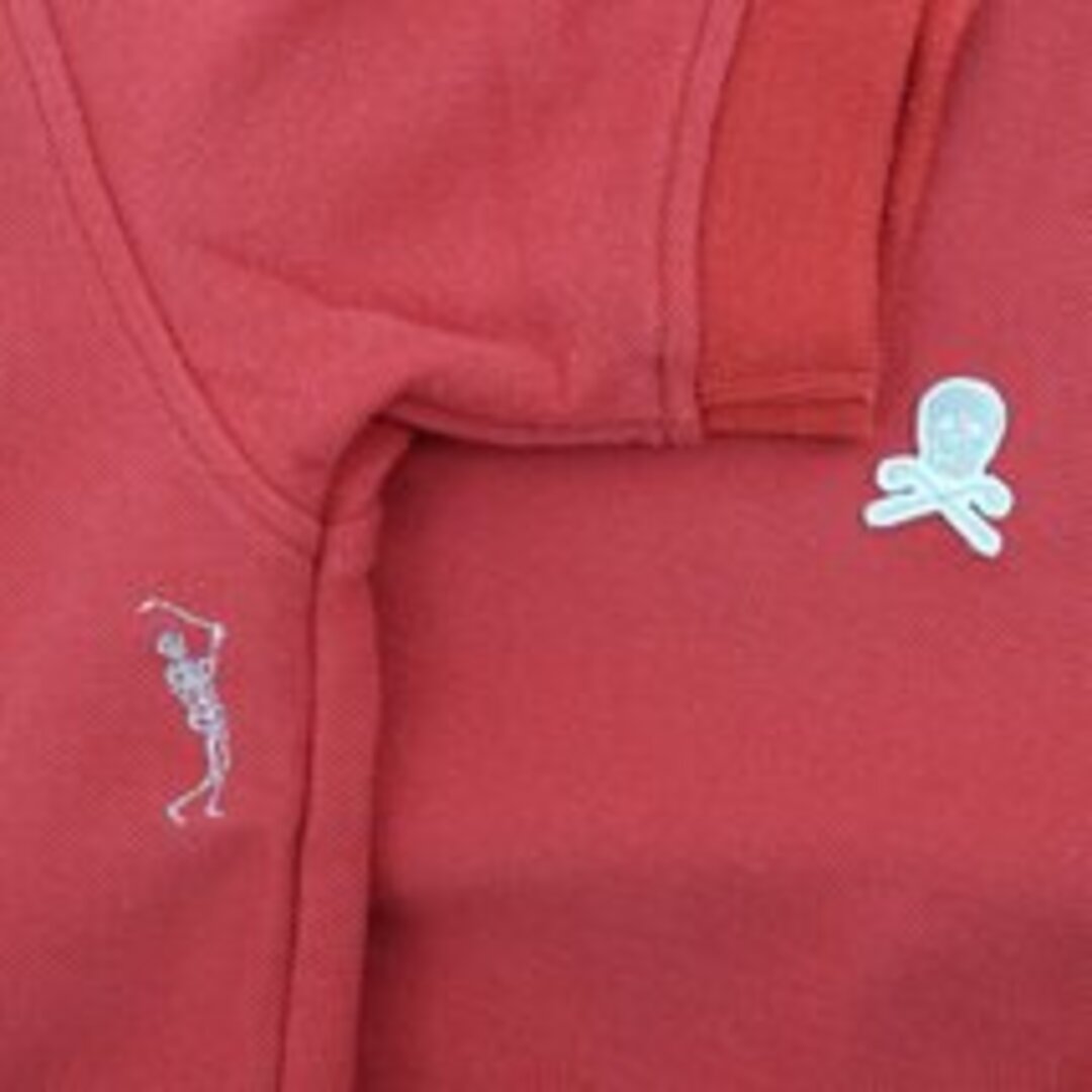 MARK&LONA(マークアンドロナ)のIT2T07WLVILQ マークアンドロナ 半袖 ポロシャツ オレンジ ドクロ メンズのトップス(ポロシャツ)の商品写真