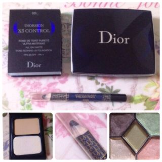 クリスチャンディオール(Christian Dior)の値下げ ディオール 3点セット アイシャドウ アイライナー ファンデーション(アイシャドウ)