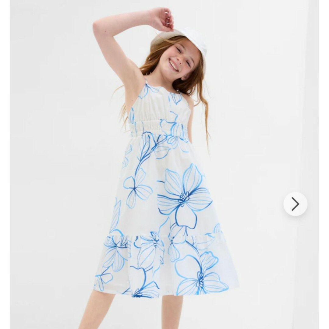 GAP - GAP コットンリネンフローラルワンピースの通販 by shop