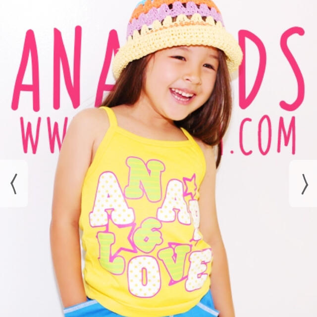 ANAP Kids(アナップキッズ)の新品♡アナップ♡ANAP Kids♡キャミ♡キャミソール♡100 キッズ/ベビー/マタニティのキッズ服女の子用(90cm~)(Tシャツ/カットソー)の商品写真