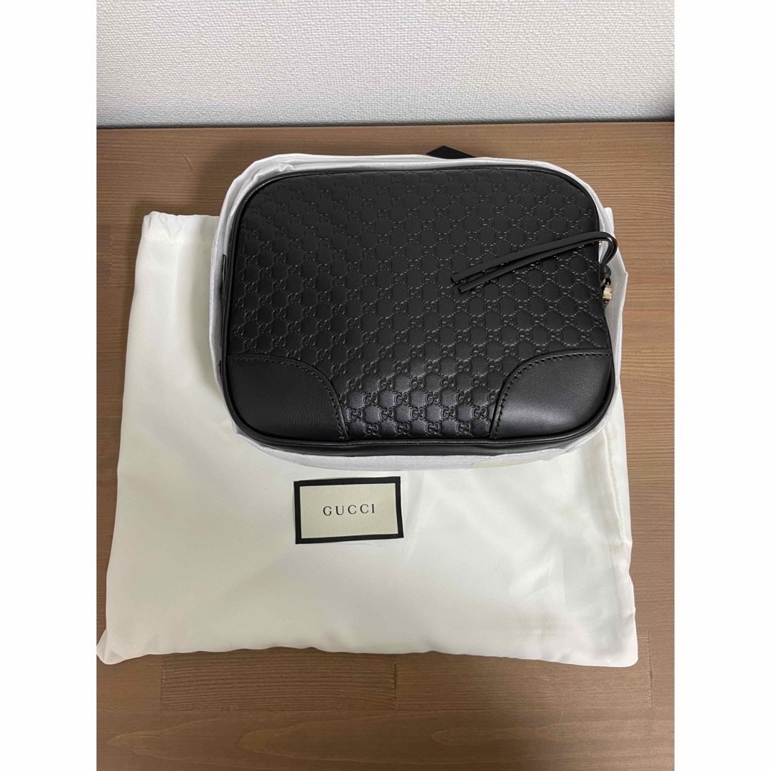 グッチ ショルダーバッグ GGレザー ブラック GUCCI 449413