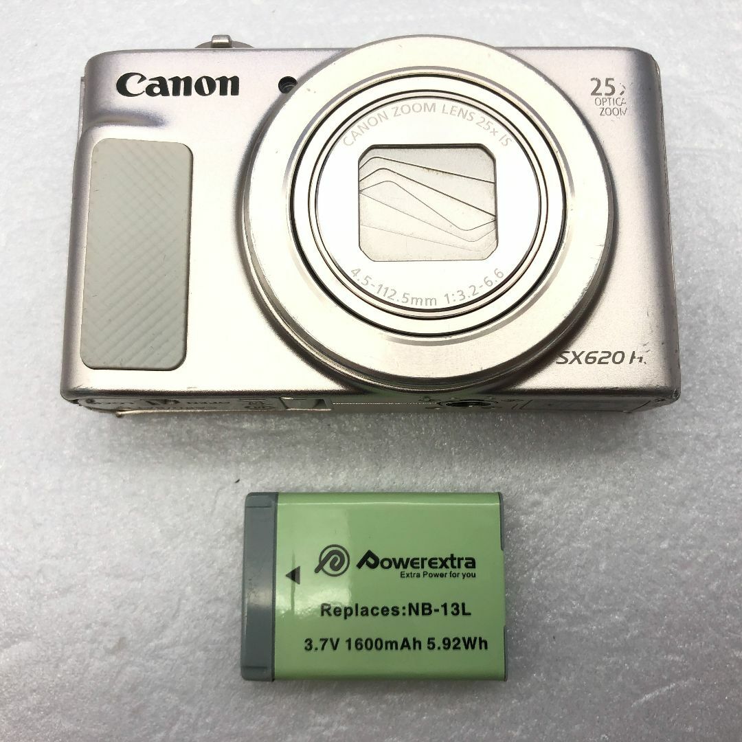 Canon(キヤノン)の訳あり　Canon PowerShot SX620 HS ホワイト スマホ/家電/カメラのカメラ(コンパクトデジタルカメラ)の商品写真