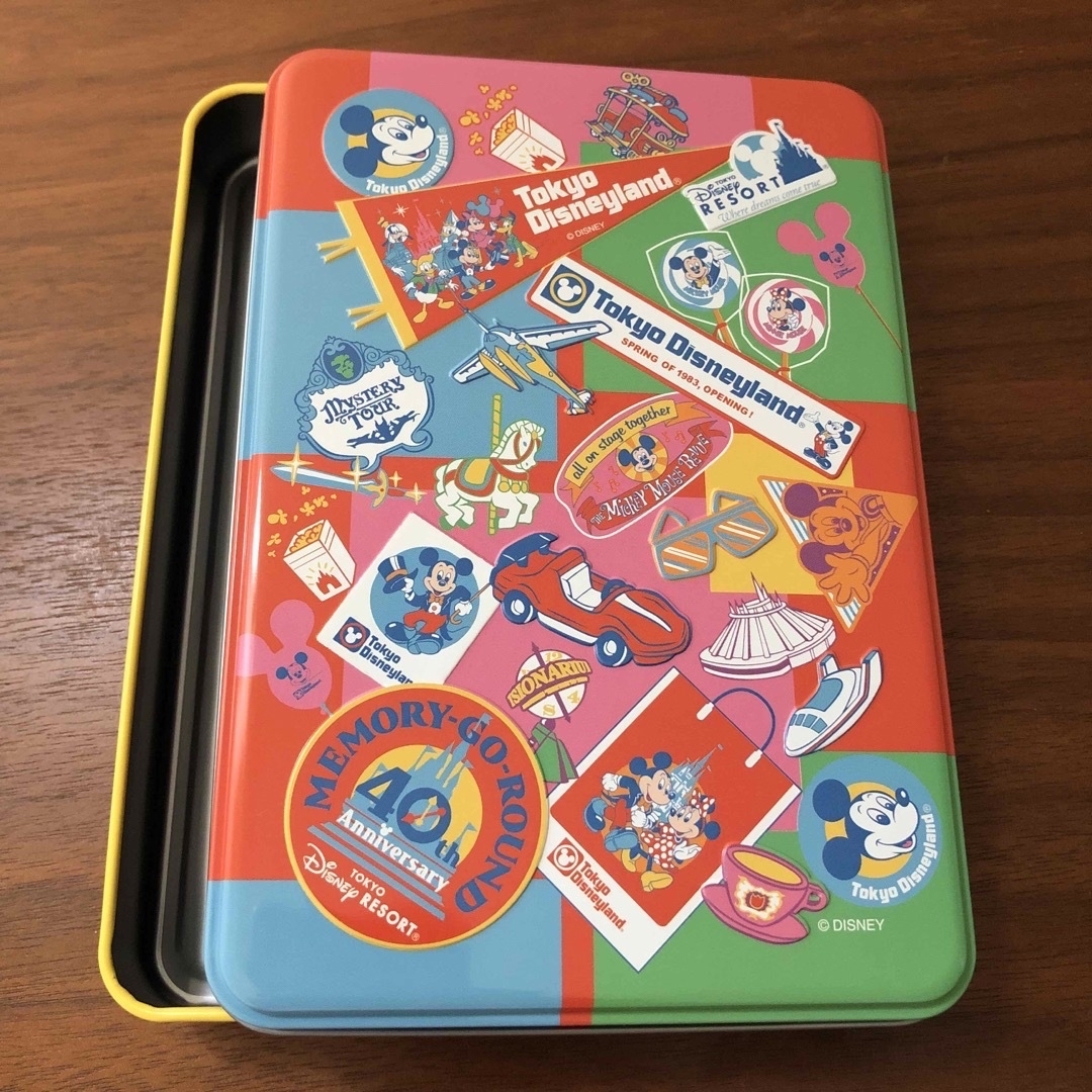 ●ディズニー 40周年 メモリーゴーラウンド ポストカード 缶 4