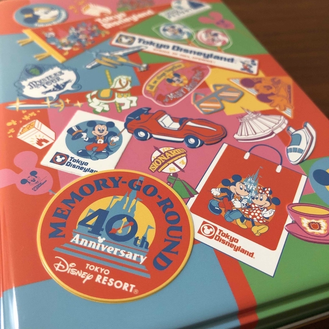 ●ディズニー 40周年 メモリーゴーラウンド ポストカード 缶 5