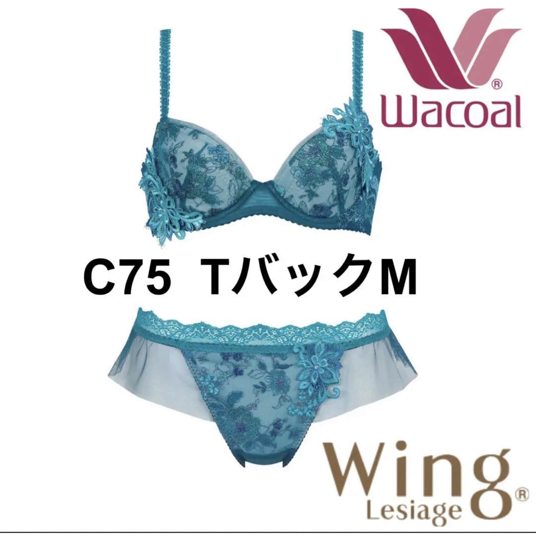 ❤️Wacoal❤️ウイングレシアージュP２８１０ブラC75 TバックM