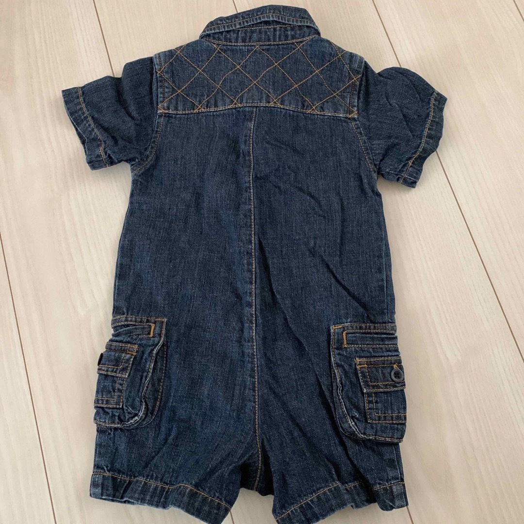 babyGAP 【値下げしました】ベビーギャップ デニムロンパース つなぎ 80 半袖の通販 by minmin's shop｜ベビー ギャップならラクマ