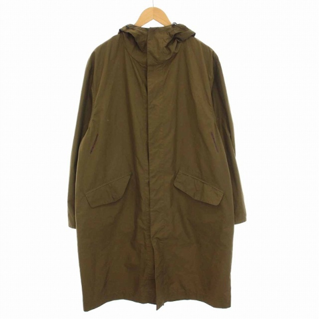 DESCENTE PAUSE HOODED OVER COAT コート カーキ