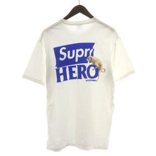 シュプリーム(Supreme)のSUPREME ANTIHERO Dog Tee Tシャツ M 白 青 ベージュ(Tシャツ/カットソー(半袖/袖なし))