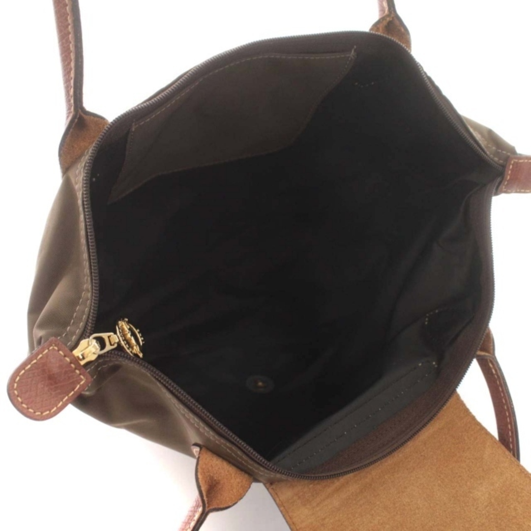 LONGCHAMP(ロンシャン)のロンシャン プリアージュ トートバッグ ナイロン レザー ロゴ 鞄 茶 レディースのバッグ(トートバッグ)の商品写真