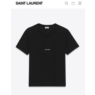 サンローラン(Saint Laurent)のSAINT LAURENT サンローラン ロゴ Tシャツ ブラック(Tシャツ/カットソー(半袖/袖なし))