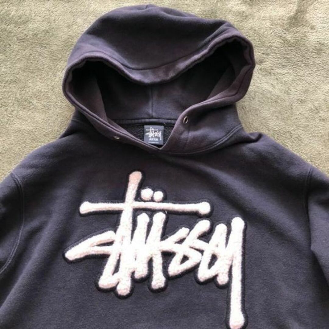 通常 1本タイプ STUSSYステューシースウェットパーカー ボアロゴ