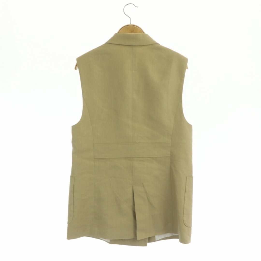 ANAYI - アナイ 22SS ストレッチリネンジレ ベスト ミドル丈 前開き