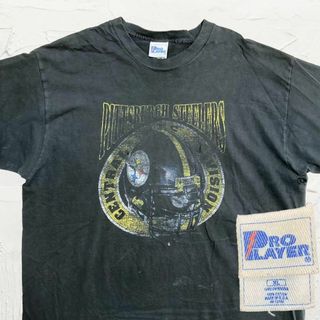 メイドインユーエスエー(MADE IN USA)の2点セット　LLI  Tシャツ古着 90s USA製 黒 アメフト ヘルメット(Tシャツ/カットソー(半袖/袖なし))