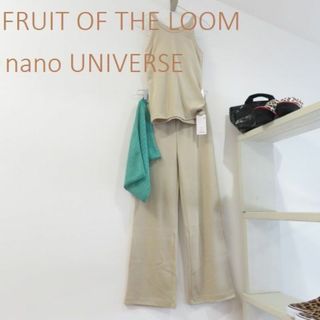 フルーツオブザルーム(FRUIT OF THE LOOM)の新品 セット　別注　カップ付きリブキャミソール＆リブパンツ(ルームウェア)