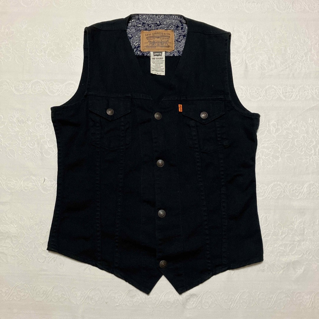 Levi's - リーバイス ブラックデニム ベストの通販 by まさ's Levi's - リーバイス ブラックデニム ベストの通販 by まさ's
