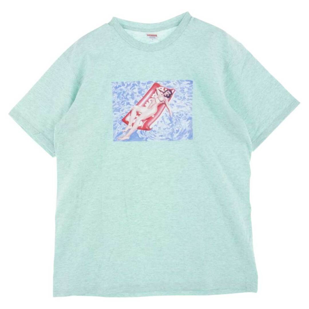 L肩幅Supreme シュプリーム Ｔシャツ 22SS Float Tee フロート ティー クルーネック プリント Tシャツ ライトブルー系 L【新古品】【未使用】