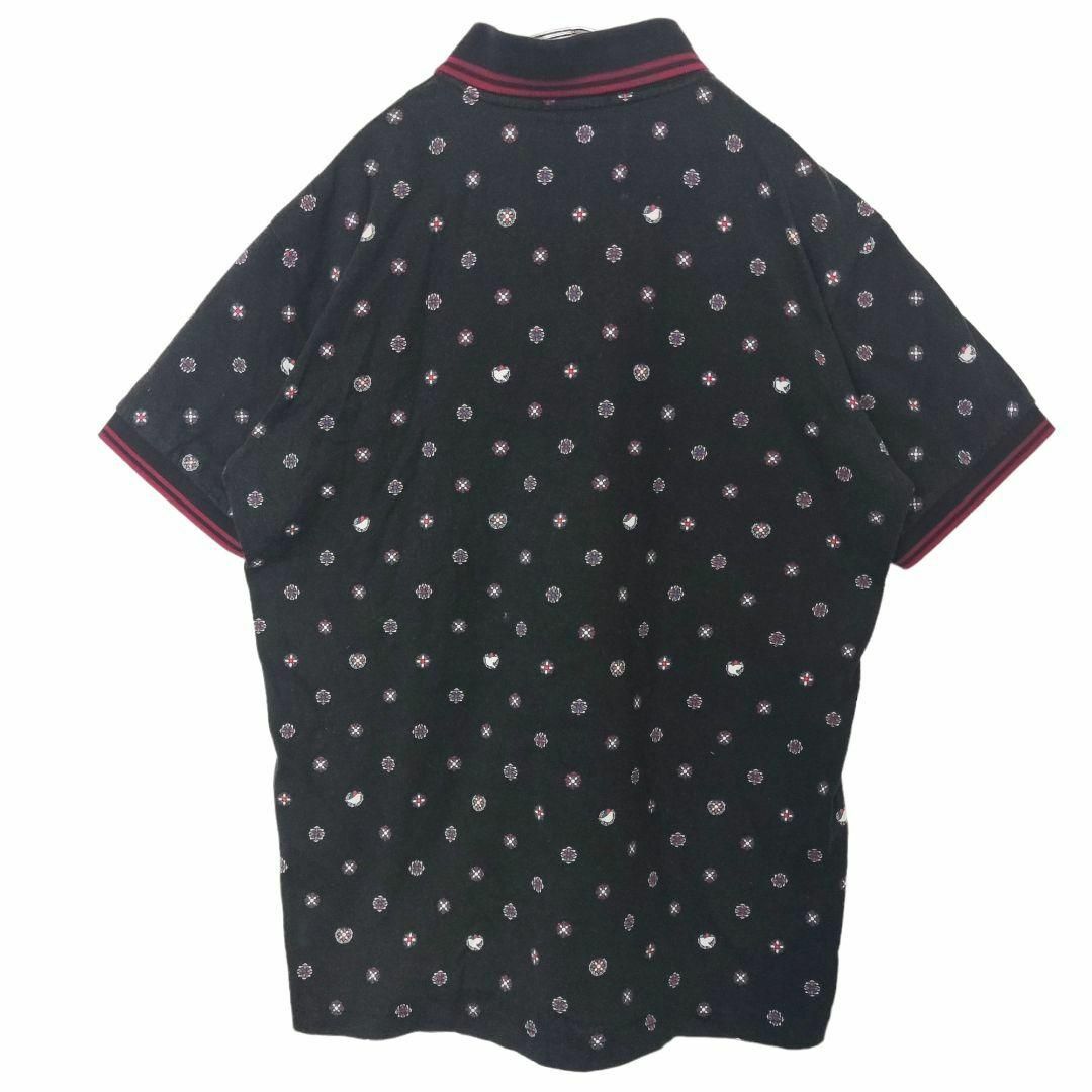 FRED PERRY(フレッドペリー)のFRED PERRY × NOWARTT ポロシャツ 刺繍ロゴ 総柄 Ｍ メンズのトップス(ポロシャツ)の商品写真