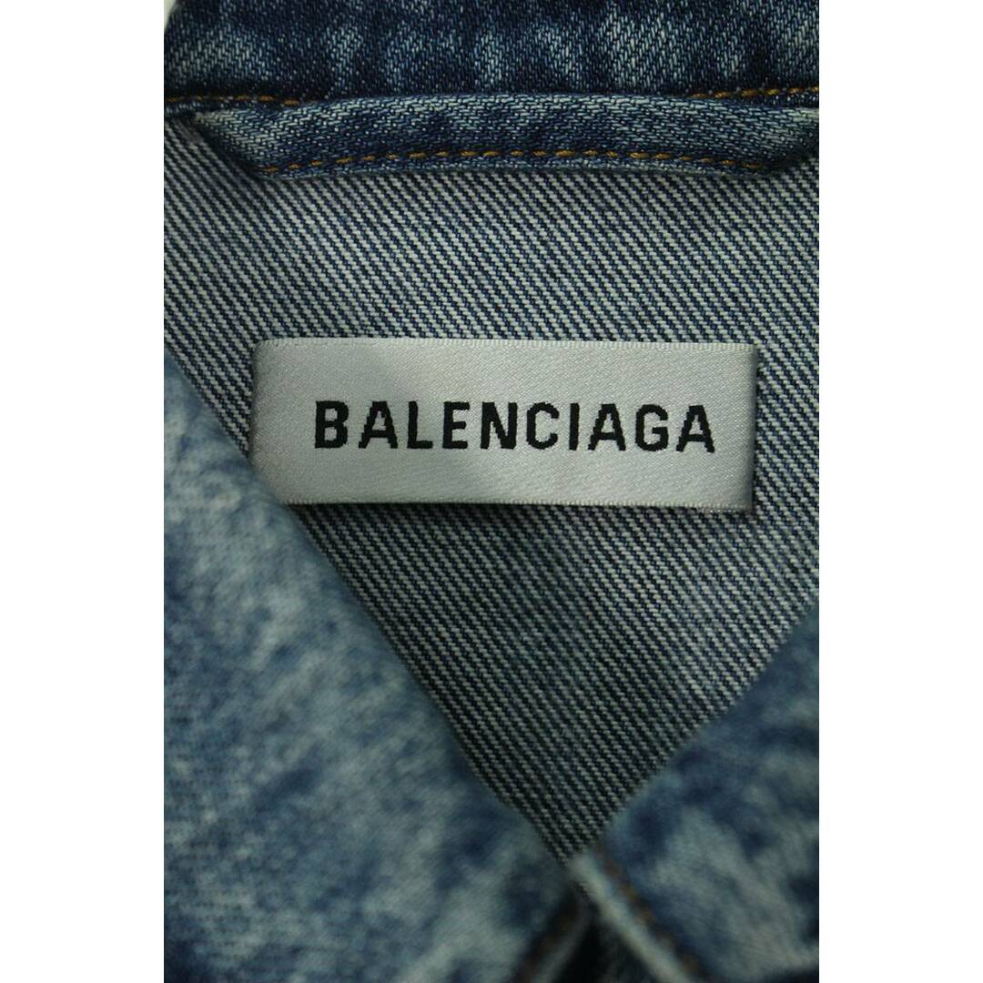 Balenciaga - バレンシアガ 529177 TBP46 バックロゴプリントデニム