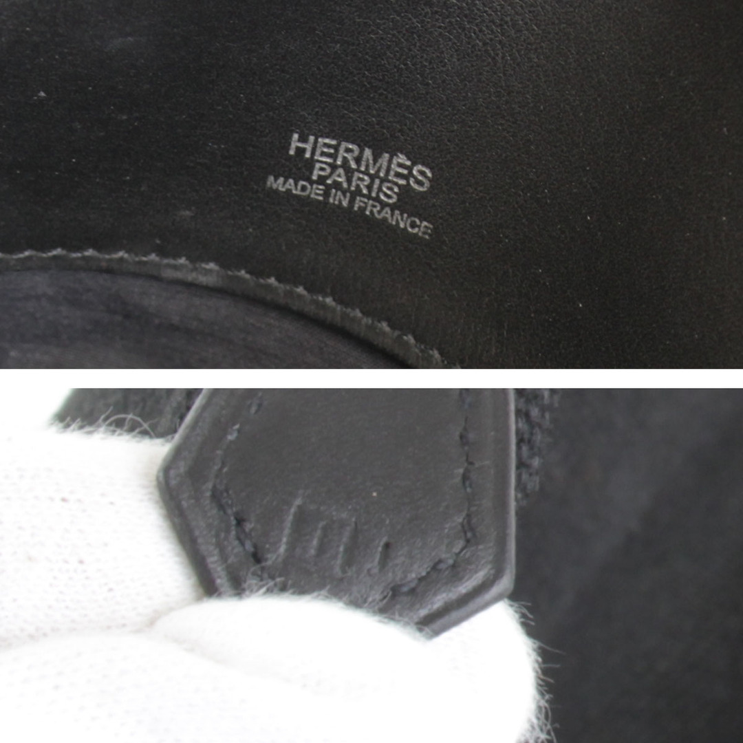 『USED』 HERMES エルメス サックイブー □I刻印 ハンドバッグ キャンバス/レザー ブラック【中古】