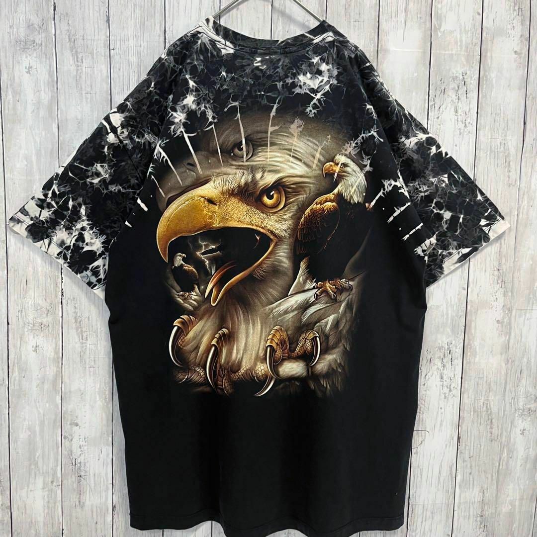 オーバーサイズ アニマルプリントTシャツ メンズ L