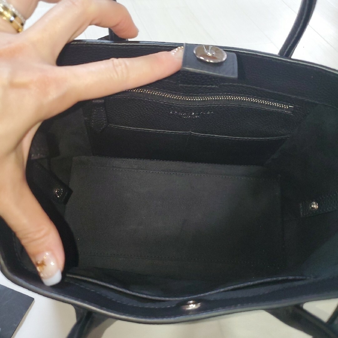 ボナベンチュラ ミアトートバッグ PMスモール ブラック 美品