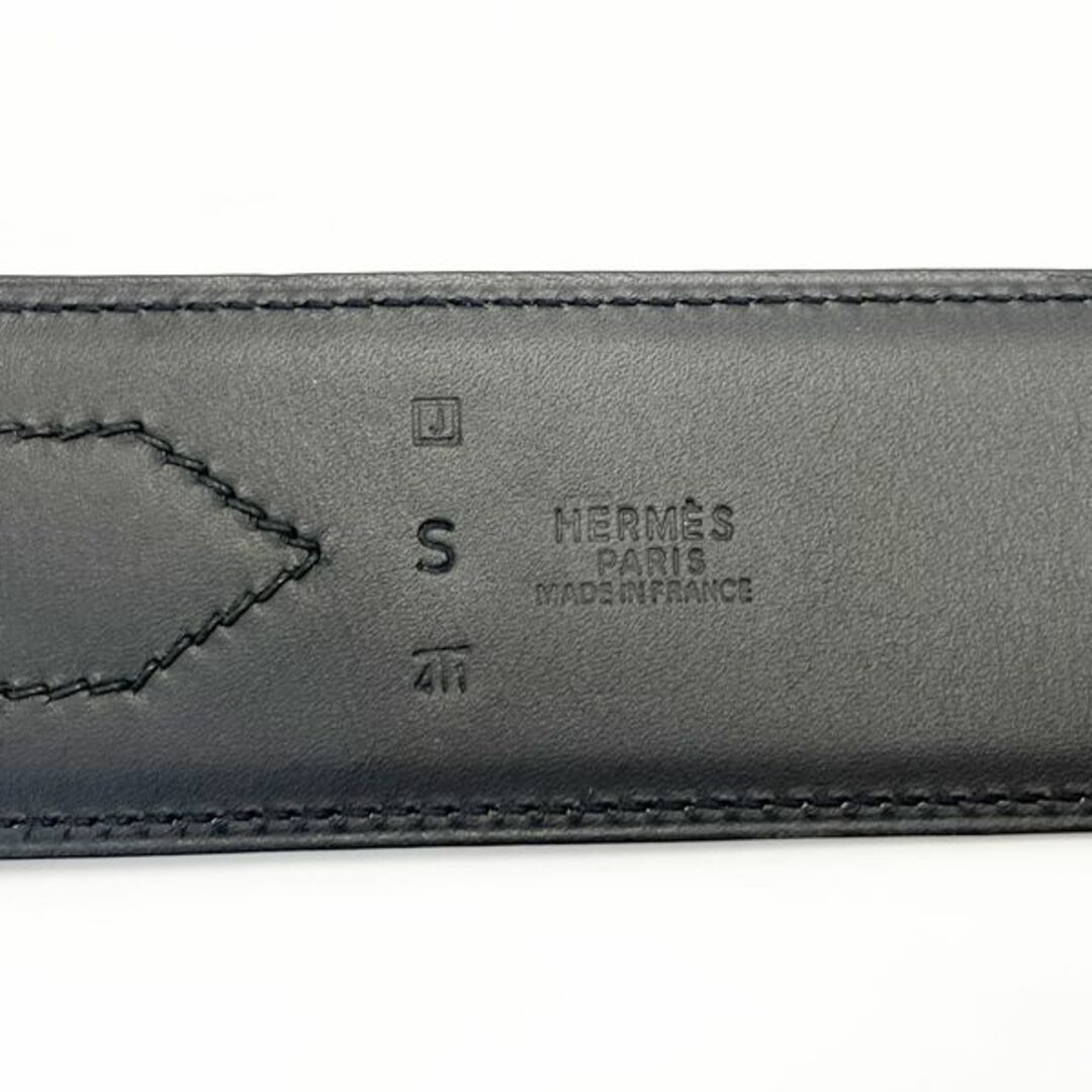 HERMES サッシュ リボン SV金具 ベルト ラムスキン カーフ □J刻印（2006年）