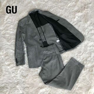 GU - GUジーユーセットアップスーツ チェック柄 千鳥格子 春夏用の通販