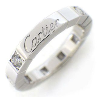 カルティエ(Cartier)のカルティエ Cartier リング ラニエール ロゴ ハーフ 8ポイント ダイヤモンド K18WG 8号 / #48 【中古】(リング(指輪))