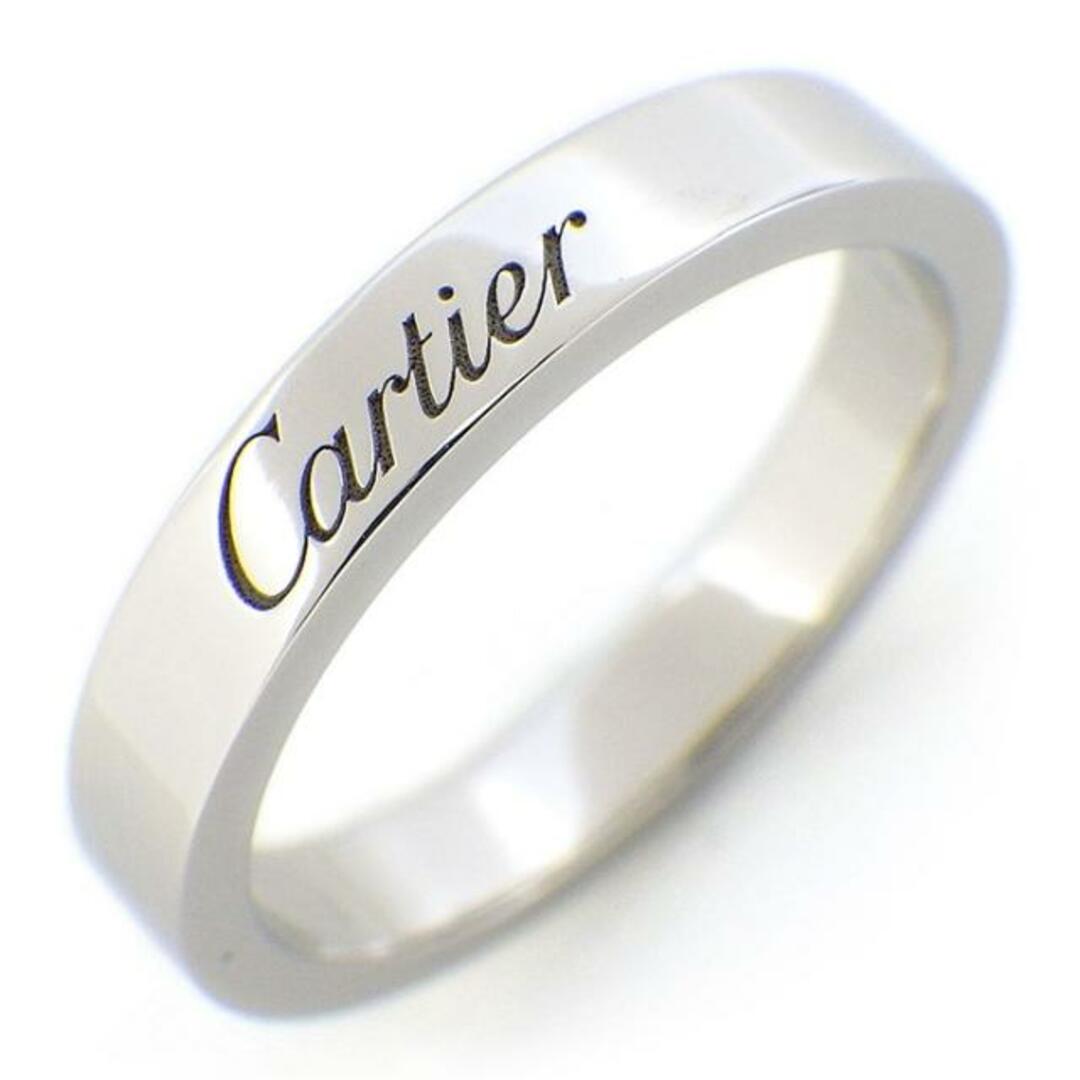 Cartier(カルティエ)のカルティエ Cartier リング エングレーブド C ドゥ ウェディング バンド B4054049 ロゴ PT950 8.5号 / #49 【中古】 レディースのアクセサリー(リング(指輪))の商品写真