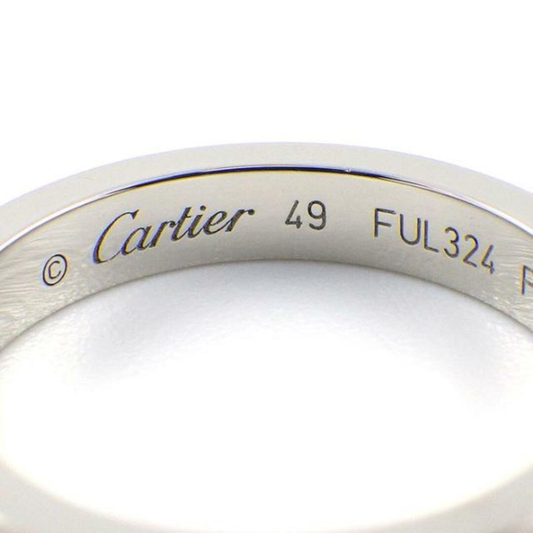 Cartier(カルティエ)のカルティエ Cartier リング エングレーブド C ドゥ ウェディング バンド B4054049 ロゴ PT950 8.5号 / #49 【中古】 レディースのアクセサリー(リング(指輪))の商品写真