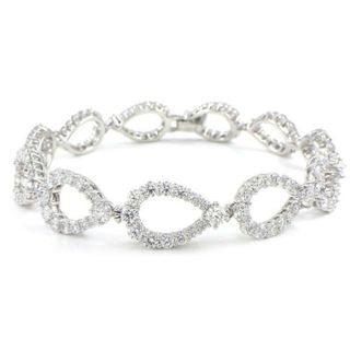 ハリーウィンストン(HARRY WINSTON)のハリーウィンストン HARRY WINSTON ブレスレット ループ BRDPRDOLLP ドロップ ティア モチーフ フル 154ポイント ダイヤモンド 7.87ct PT950 【中古】(ブレスレット/バングル)