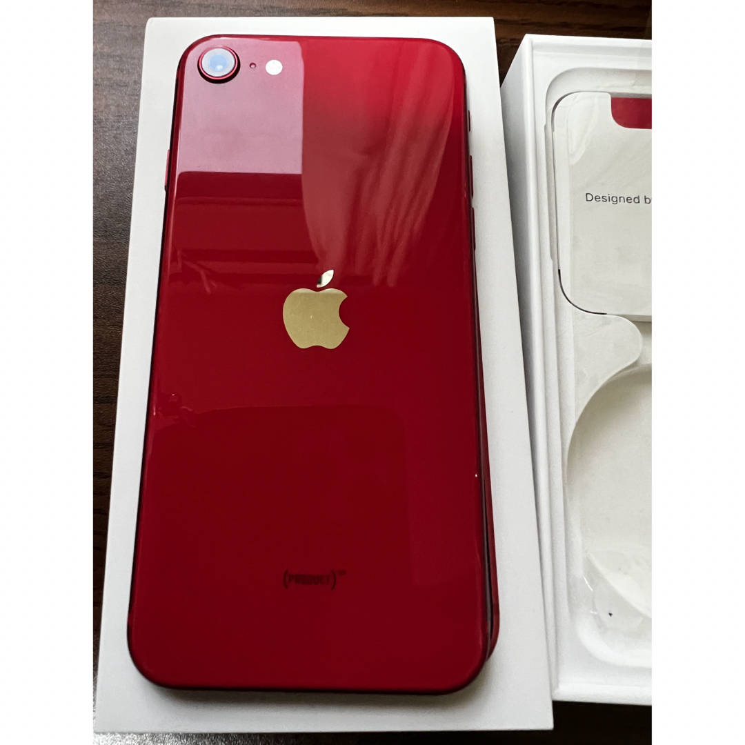 iPhone - iPhone SE 第2世代 SE2 RED 64GB SIMフリーの通販 by 三角