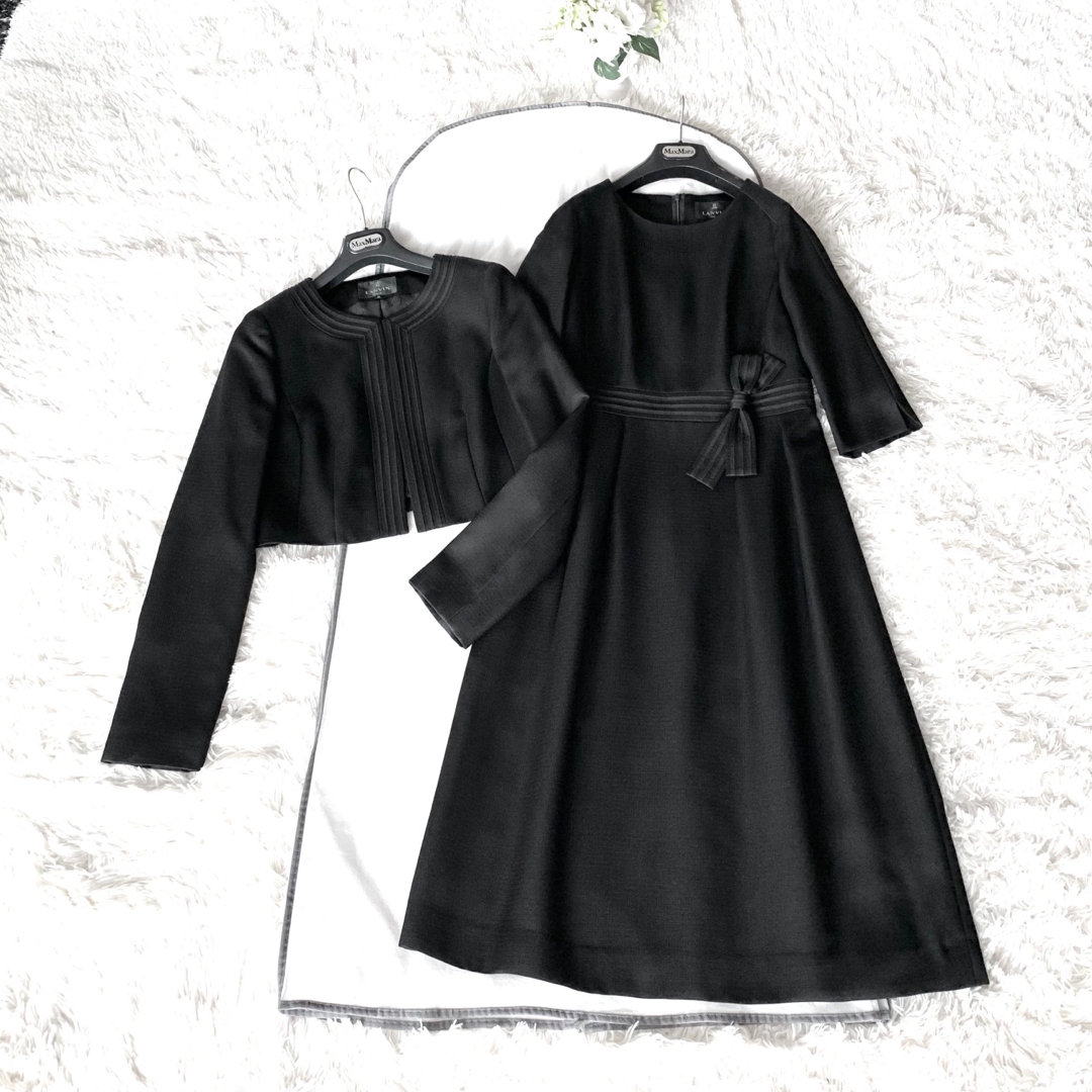 新品同様 LANVIN NOIR ブラックフォーマル ワンピース セットアップ