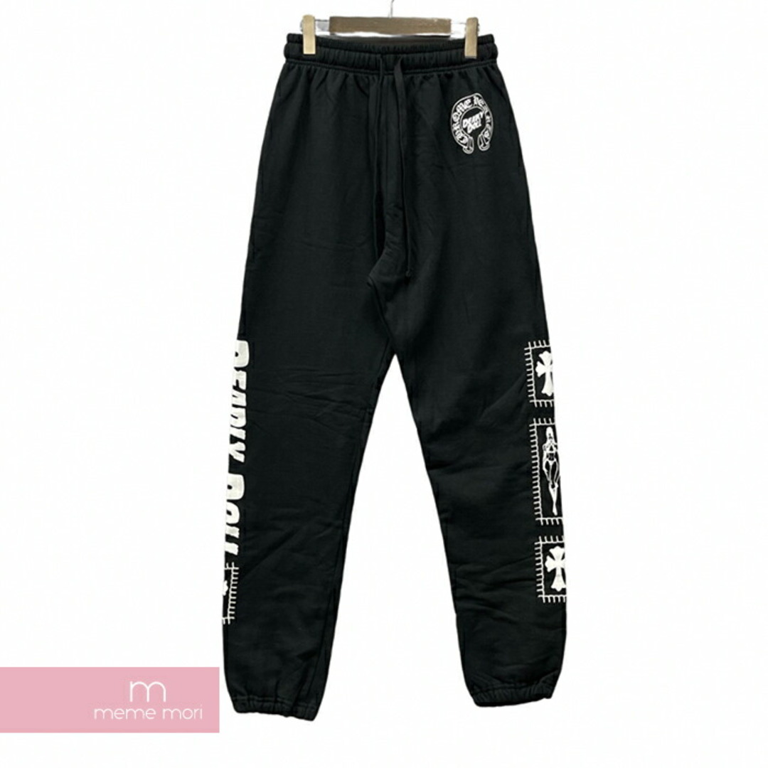 CHROME HEARTS×Deadly Doll Miami Limited Sweat Pants クロムハーツ×デッドリードール マイアミリミテッドスウェットパンツ ロゴプリント 裏起毛 マイアミ限定 ブラック サイズM【230615】【新古品】【me04】