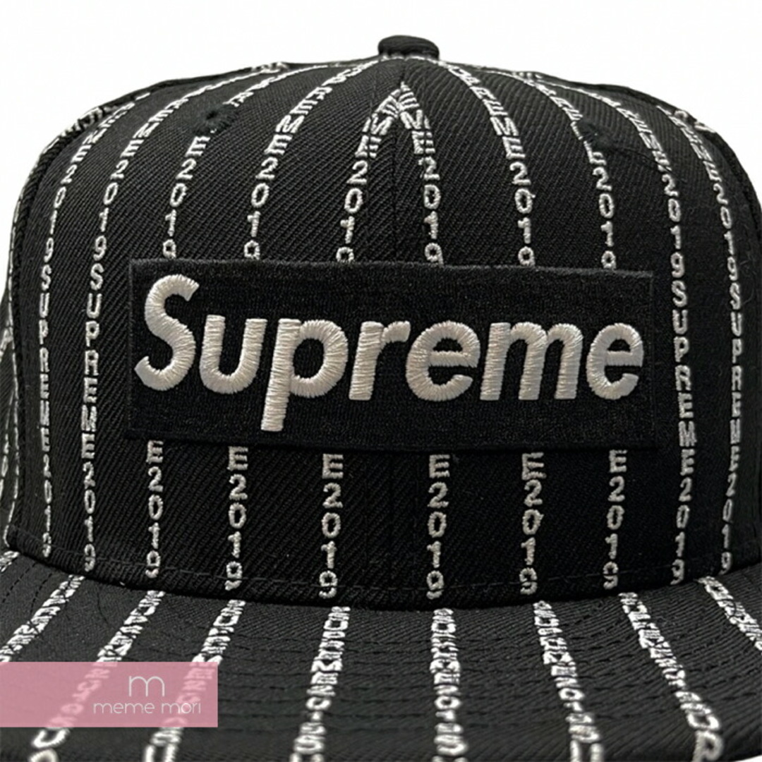 supreme text stripe new era 7 2/1