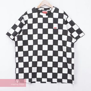 シュプリーム(Supreme)のSupreme 2020SS Small Box Tee Checkerboard シュプリーム スモールボックスTシャツ チェッカーボード 半袖カットソー ボックスロゴ ブラック×ホワイト サイズL【230616】【新古品】【me04】(Tシャツ/カットソー(半袖/袖なし))