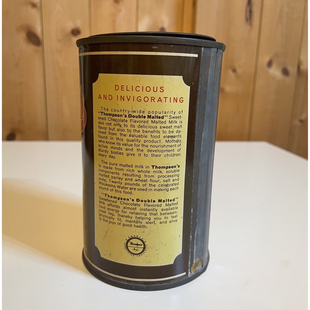 アンティーク　缶 ハンドメイドのインテリア/家具(インテリア雑貨)の商品写真
